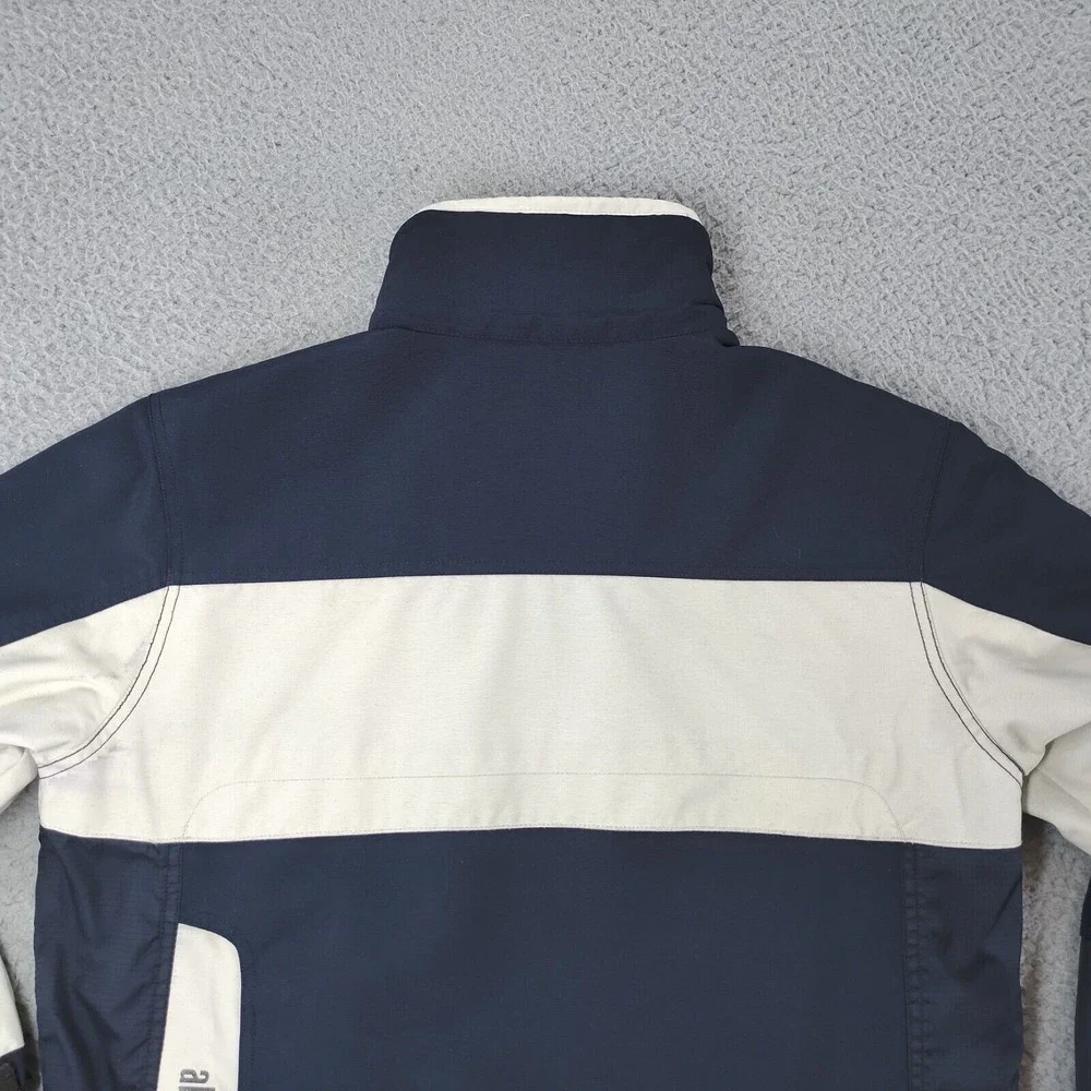 Abercrombie & Fitch Jacket Mens Medium Blue White 1892 Mountain Outerwear Zip-Up